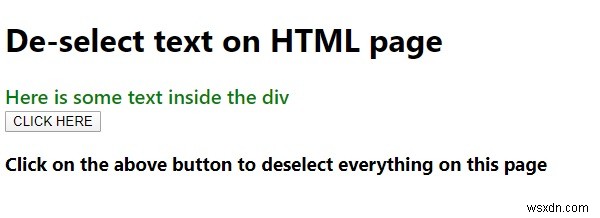 【JavaScript入門】HTMLページ上のテキスト選択を解除する方法とサンプルコード
