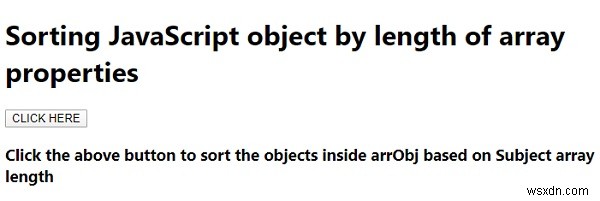 JavaScriptオブジェクトを配列プロパティの長さで並べ替える方法