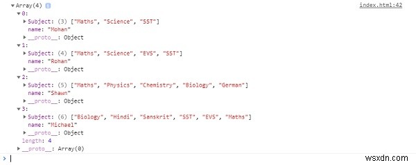JavaScriptオブジェクトを配列プロパティの長さで並べ替える方法