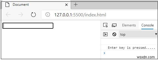 【JavaScript】Enterキーが押されたかどうかを判定してコンソールに結果を表示する方法