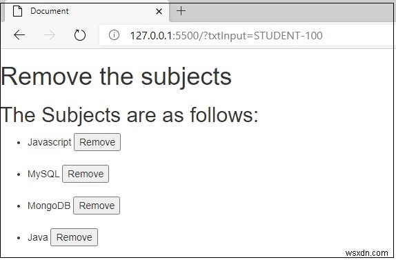 JavaScriptでボタンクリック時にli要素を削除する方法