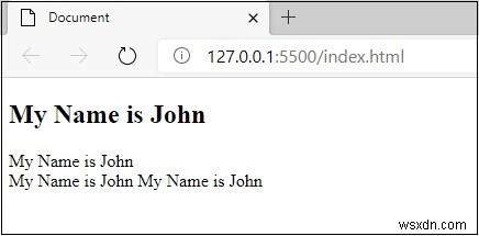 JavaScriptでHTMLのdiv要素内のテキストを一括置換する方法