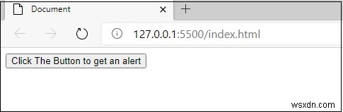 JavaScriptでclass属性を持つボタンをクリックしたときにアラートを表示する方法