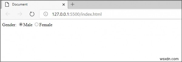 JavaScriptでラジオボタングループ内のラジオボタンを選択する方法