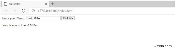 JavaScriptでテキストボックスの入力値を取得して表示する方法