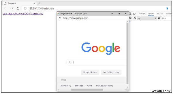 JavaScriptでリンクを新しいポップアップウィンドウで開く方法