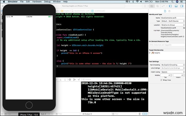 SwiftでiPhone 5の画面サイズを検出・判定する方法