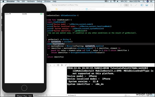 【Swift】iPhone・iPod touchなど実行中デバイスの種類（機種）を判別する方法