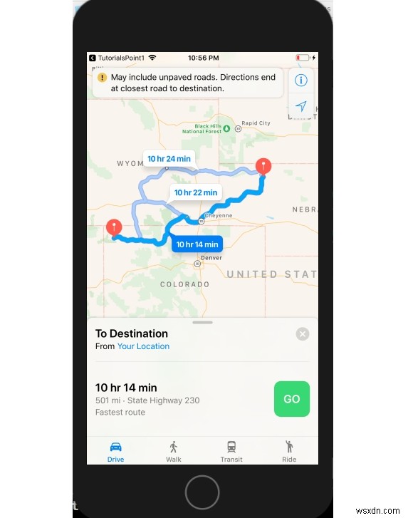 SwiftのMapKitで2地点間のルートを表示する方法を解説