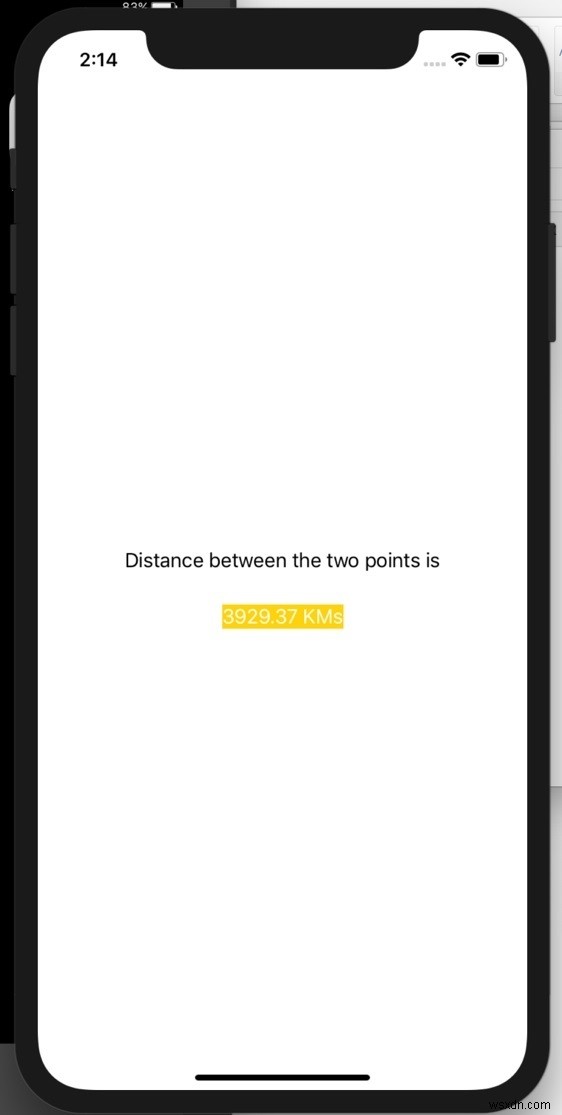 SwiftでiOSの2つの地理的位置間の距離を計算して表示する方法