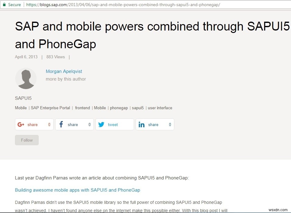 Cordova(PhoneGap)でSAPUI5モバイルアプリをAndroid向けにパッケージ化する手順