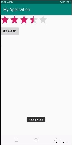 【Android】RatingBar(評価バー)の使い方を実装例付きで解説