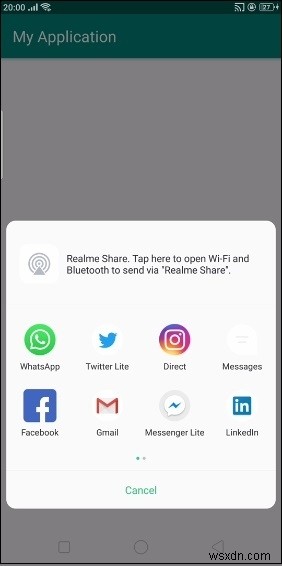 【Android開発】ACTION_SENDを使って他アプリとデータを共有する方法