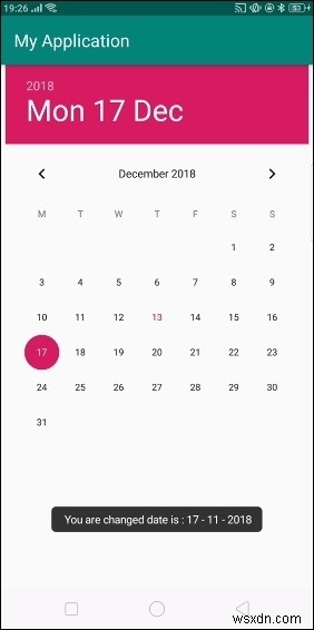 【Android】DatePickerのOnDateChangedListenerで日付変更イベントを検知する方法