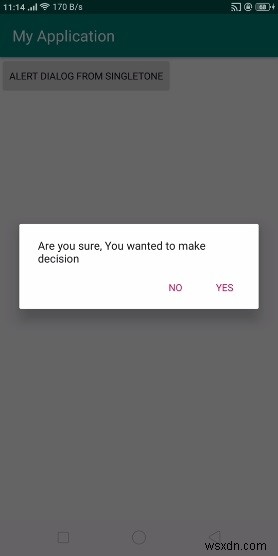 【Android開発】シングルトンパターンでアラートダイアログを実装する方法