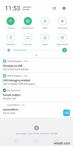 Androidでシングルトンパターンを使って通知を表示する方法