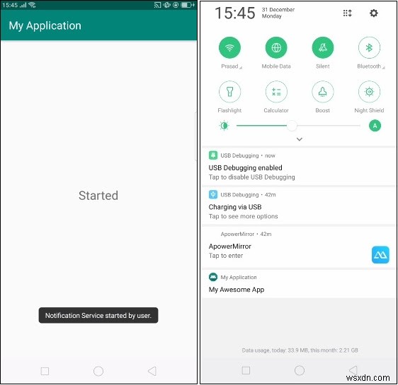 AndroidでサービスをstartForeground()でフォアグラウンド起動する方法を解説