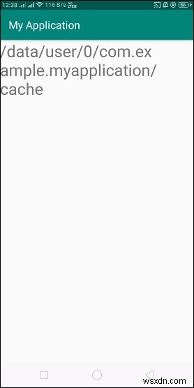 【Android】現在のパッケージのキャッシュディレクトリ情報を取得・表示する方法