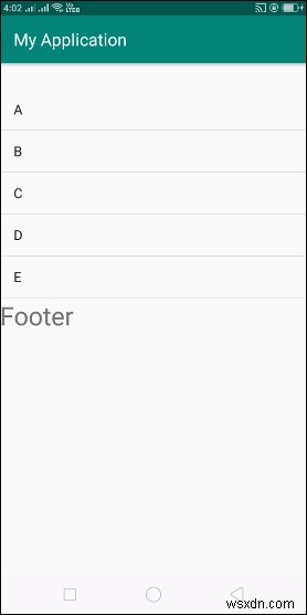 【Android】ListViewのフッタービューにクリックリスナーを設定する方法