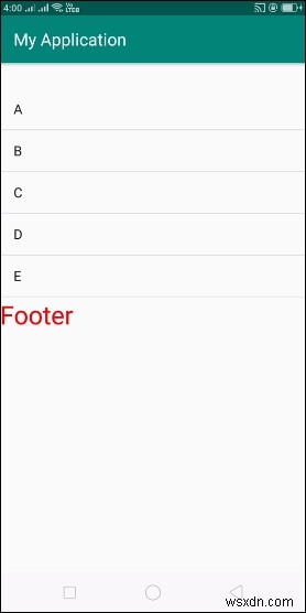 【Android】ListViewのフッタービューにクリックリスナーを設定する方法