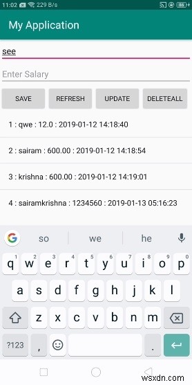 Android SQLiteでレコードのIDを取得して表示する方法