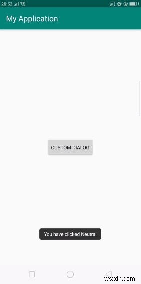 Androidでニュートラルオプション付きのダイアログ（AlertDialog）を作成する方法