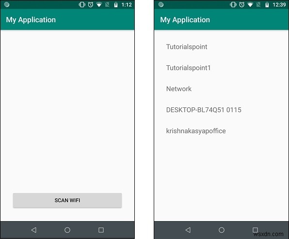 【Android】利用可能なWi-Fiネットワークを取得してリストに表示する方法