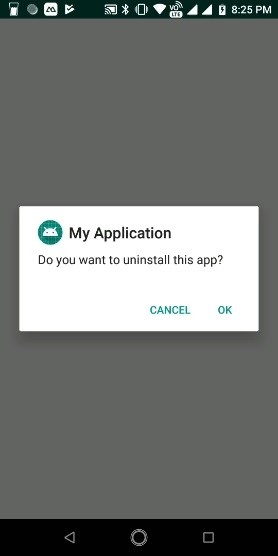 AndroidアプリからプログラムでAPKをアンインストールする方法