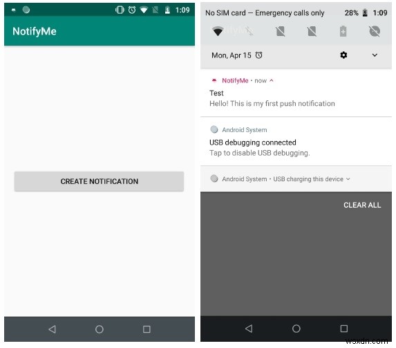 バイブレーション・サウンド・アクション・ビッグビュースタイル対応のAndroid通知(Notification)実装例