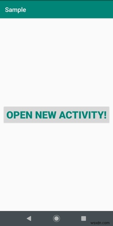 【Android】ボタンをクリックして新しいアクティビティを起動する方法