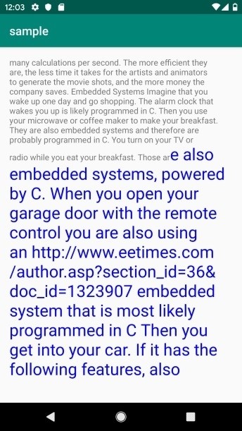 Androidでページ送り(ページネーション)テキストを実装する方法
