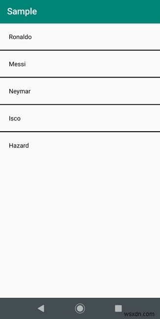 AndroidでArrayAdapterを使ってシンプルなListViewを作成する方法
