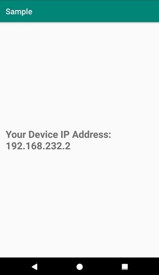 プログラムでAndroidデバイスのIPアドレスを取得する方法