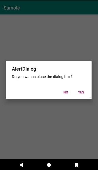 【Android】ダイアログの外側をタップしてダイアログを閉じる方法