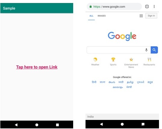 AndroidのTextViewでクリック可能なリンクを作成する方法