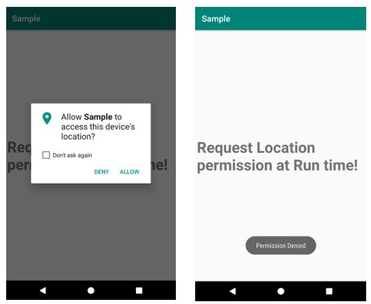 【Android】実行時に位置情報権限をリクエストする方法をサンプルコード付きで解説