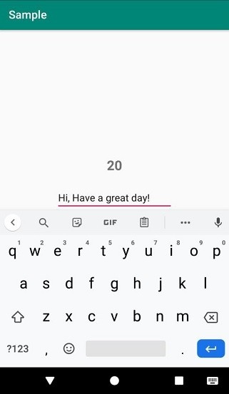 【Android】EditTextに入力中の文字数をリアルタイムでカウントして表示する方法