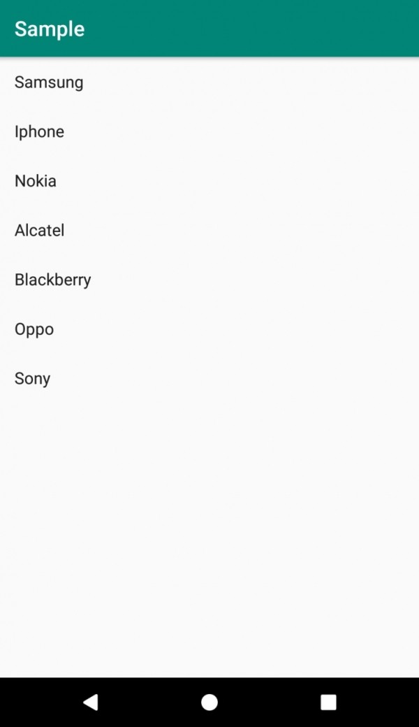 【Android】ListViewの項目間にある区切り線を削除する方法