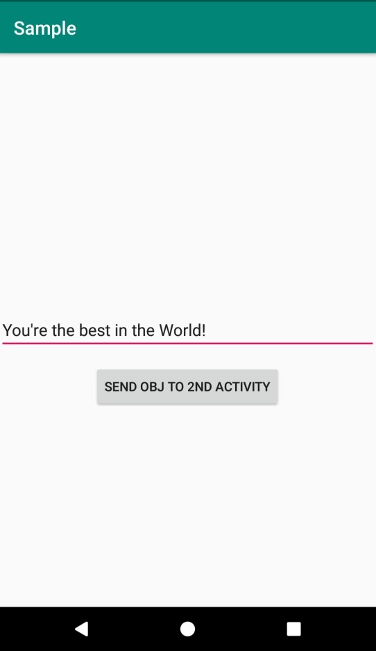 【Android】Intentを使ってアクティビティ間でオブジェクトを送信・受け渡しする方法