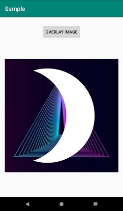 Androidで2つの画像をオーバーレイしてImageViewに表示する方法