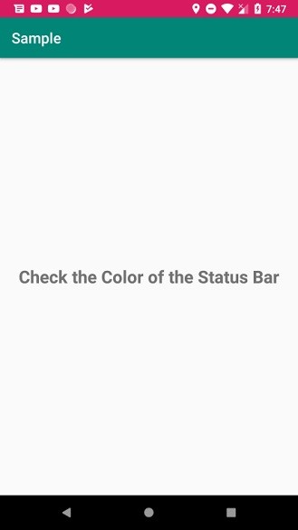 【Android】ステータスバーの色をアプリのテーマに合わせて変更する方法