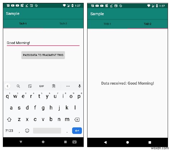【Android】1つのフラグメントから別のフラグメントへデータを送信する方法(インターフェース活用の実装例)