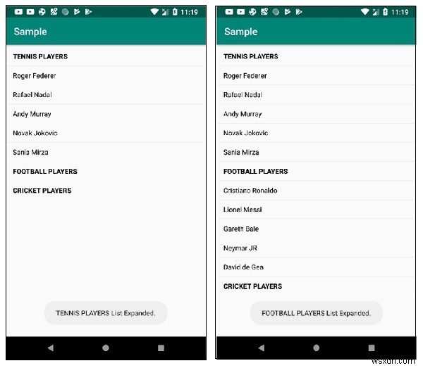 【Android】ExpandableListViewでマルチレベル（階層型）リストを作成する方法