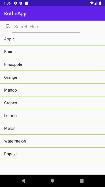 Android KotlinでSearchViewを使う方法!ListViewの検索機能を実装する手順を解説