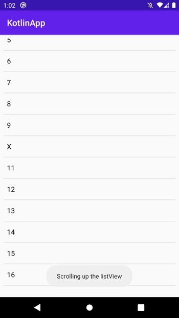 【Kotlin】AndroidのListViewでスクロールの上下方向を検出する方法