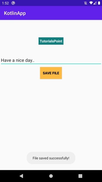 KotlinでAndroidアプリにテキストファイルを作成し、データを書き込む方法