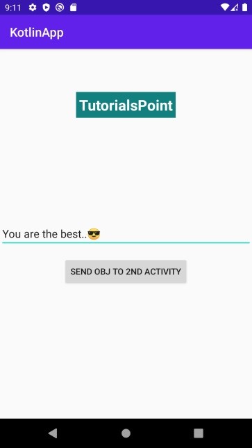 KotlinのIntent(インテント)でAndroidアクティビティ間にオブジェクトを送信する方法