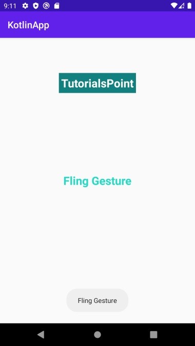 KotlinでAndroidアプリにフリングジェスチャ検出を実装する方法