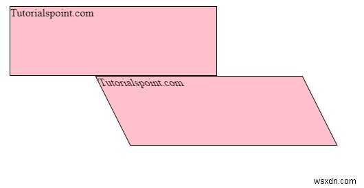 CSSのmatrix()関数を使って別の方向へ要素を変形させる方法