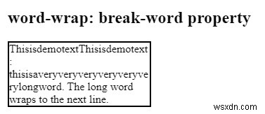 CSSのword-wrapプロパティで長い行を折り返して次の行に表示する方法